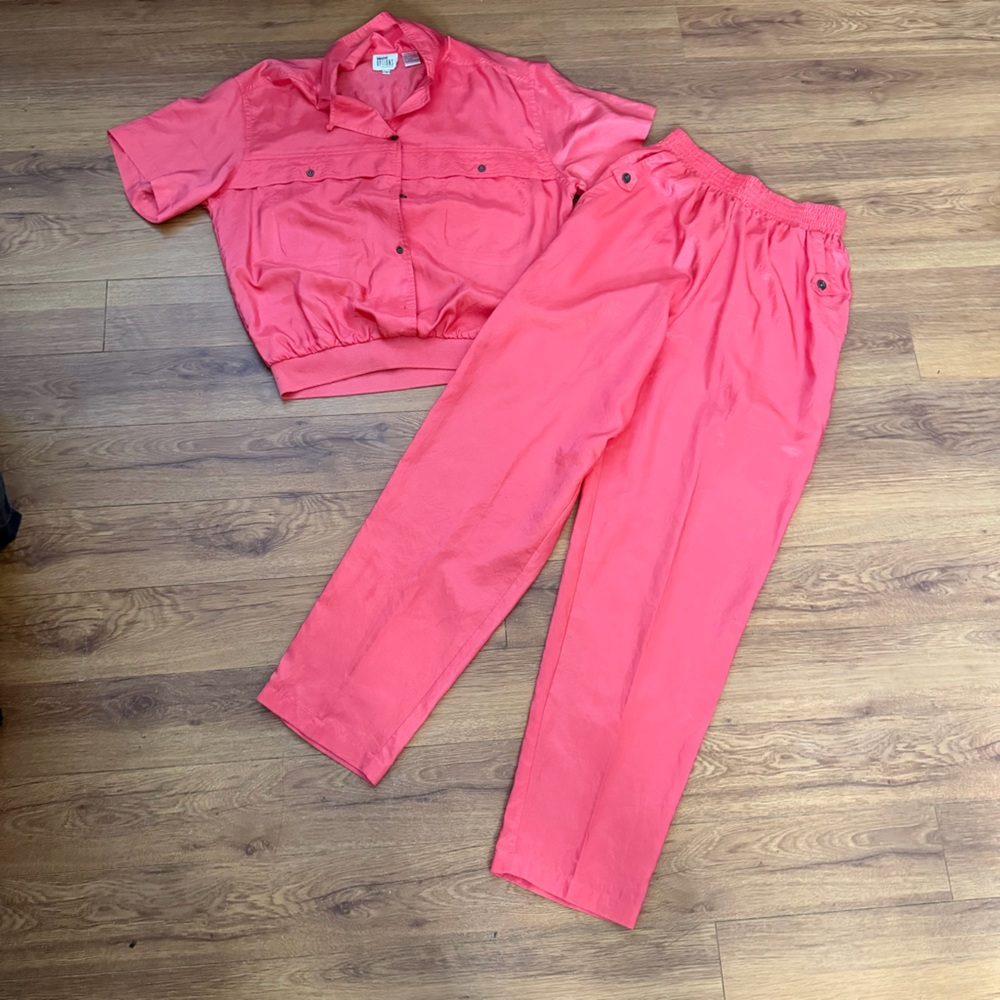 Vintage Coral Wind Suit